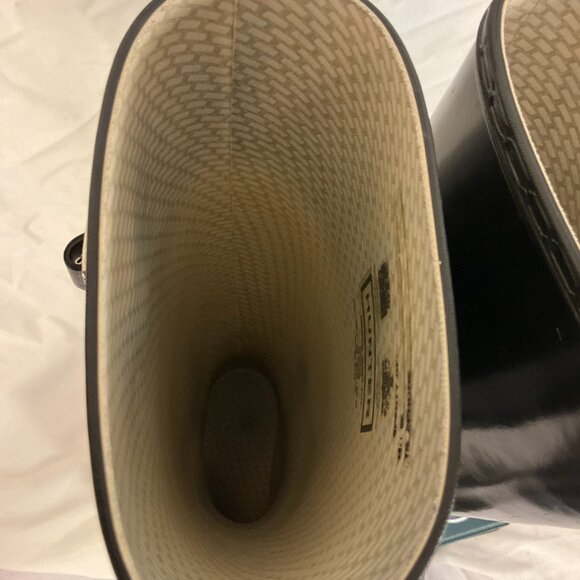 Hunter Original Tall Black Gloss Rain Boots, UNISEX, SIZES: 7M/8F - Picture 7 of 11